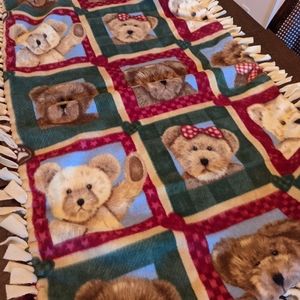 Handmade Child's tie blanket